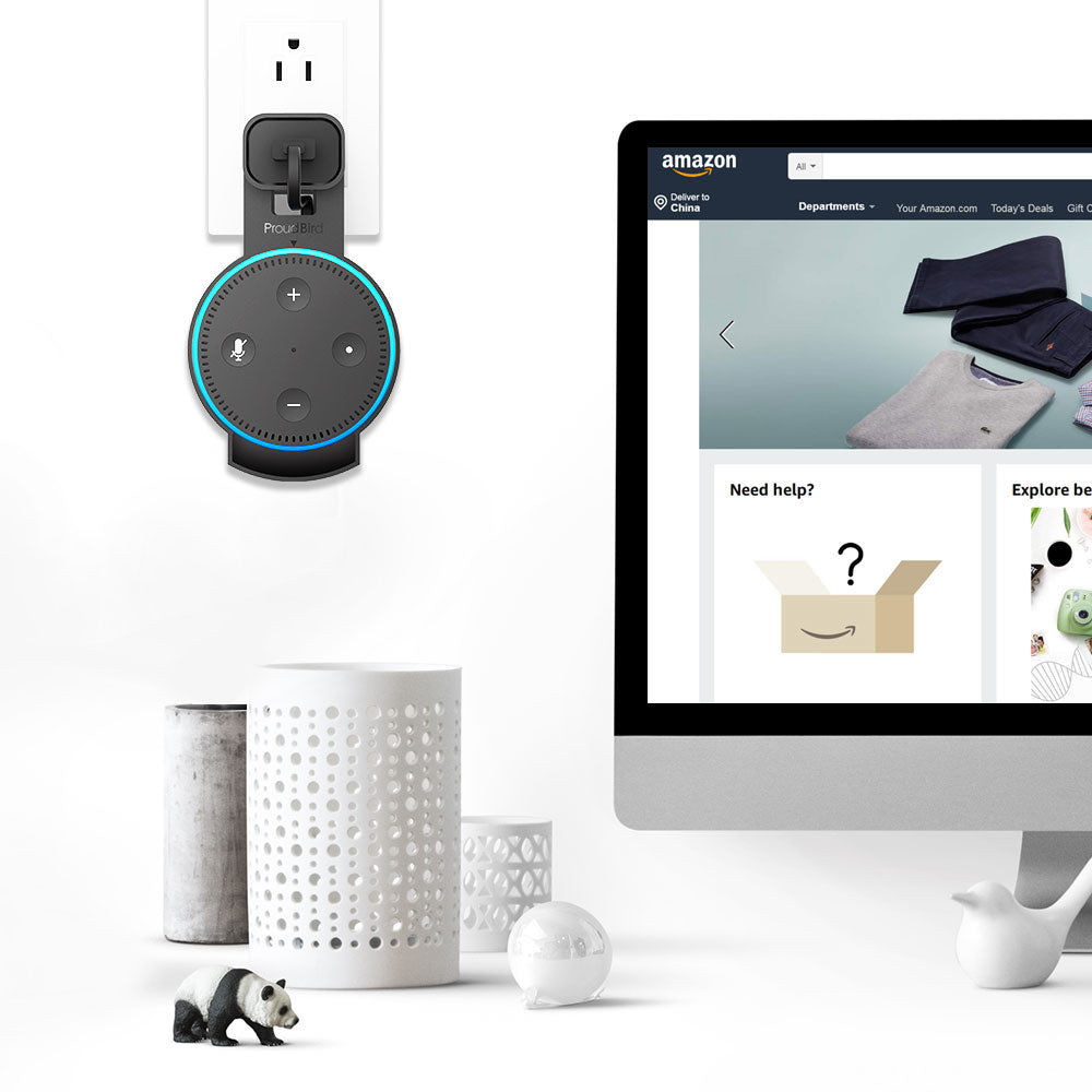 GGMM  Echo Dot 2nd Generation Smart Speaker with Alexa Accessories,  P1 Wall Mount